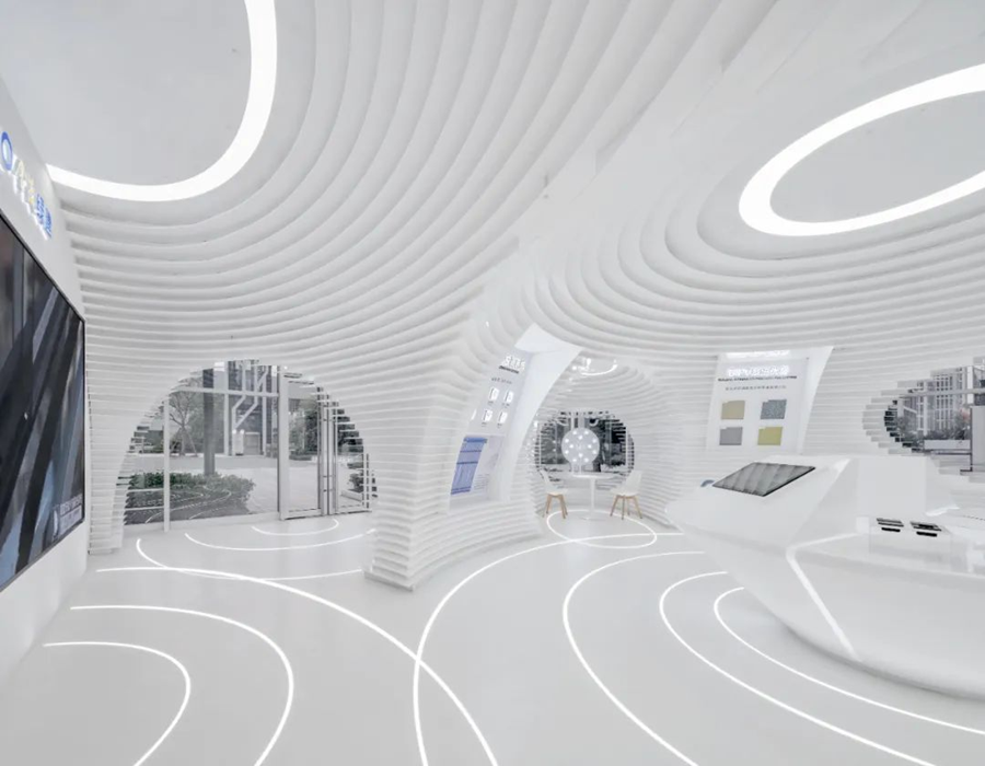 企業(yè)展廳設(shè)計(jì)方案中常用的主題風(fēng)格-蘇州好奇數(shù)字科技