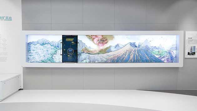 互動(dòng)滑軌屏，滑軌電視，移動(dòng)滑軌屏，滑軌電子櫥窗，滑軌透視導(dǎo)覽機(jī)