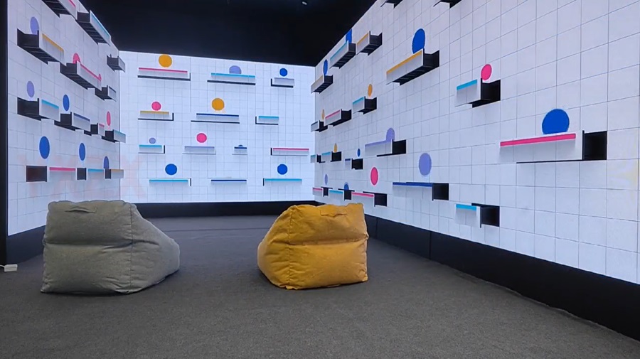 LED機械矩陣動態(tài)波浪屏互動-蘇州好奇數(shù)字科技有限公司