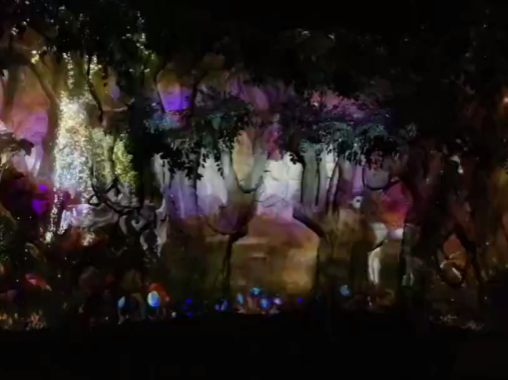 3D mapping山體投影秀-好奇數(shù)字科技