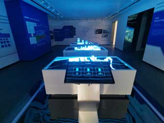 三維數(shù)字沙盤(pán)與互動(dòng)一體機(jī)展示